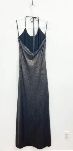 House of Harlow x Revolve Jasper Halter Dress in Metallic Noir Multi