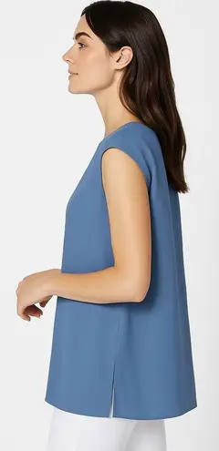 J. Jill Wearever Double Face Center Seam Top Periwinkle Blue Size M Size L