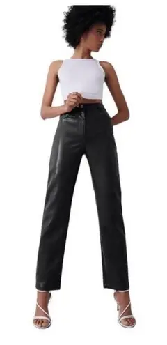 Wilfred  Aritzia Melina Vegan Faux Leather High Waisted Pants Women's Size 10