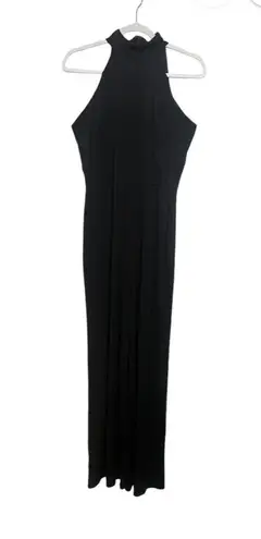 Alexia Admor Meghan Halterneck Wide Leg Crepe
Jumpsuit Black size 10
