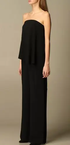 Emporio Armani Cady Black Strapless Jumpsuit- NWT