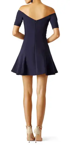 Cinq à Sept Cinq A Sept Dress Kenna Off The Shoulder Mini Navy 6 NWT New