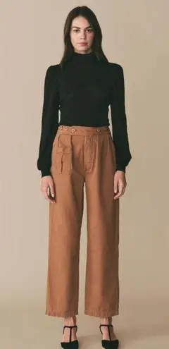 💕DOEN💕 Ayrshire Pant ~ High Waisted Military Style Pants Cassava Brown 27 NWT