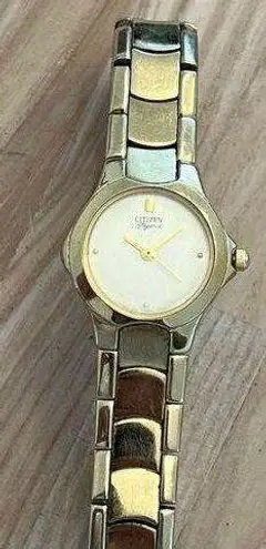 Citizen Elegance Ladies Watch Gold Tone Bracelet, Dial, Hands Hidden Clasp