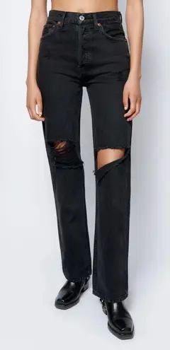 RE/DONE High Rise Loose Jean Size 24