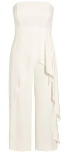 City Chic New! Attract Jumpsuit - ivory, size 16