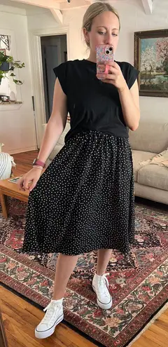 Relipop Polka Dot Midi Skirt