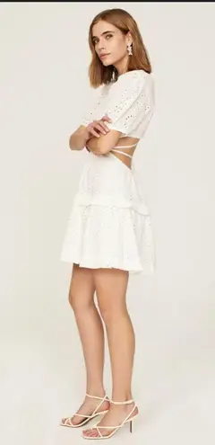 Peter Som Collective Eyelet Mini Dress White Size 0 Bridal Graduation