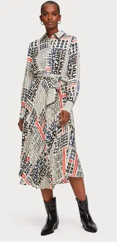 Scotch & Soda  Les Tropiques Aloha pleated midi dress Size Medium - Image 1