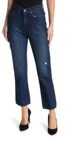 Baldwin Theresa El Dorado Distressed Straight Leg High Waisted Jeans Size 29 NWT Blue