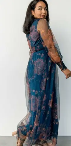 Baltic Born Layla Tulle Maxi Dress Long Sleeve New Without Tags