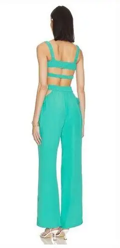MORE TO COME Torie Pant Set in Turquoise XS Green