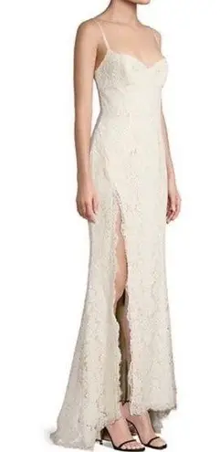 Fame and Partners Dandelion Dress Gown Maxi Lace Cream Champagne Size 2