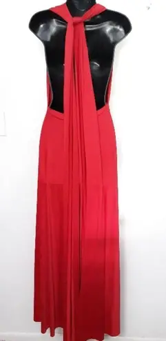 Red backless infinity maxi dress Size undefined