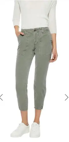 AMO Army Twist Cropped Pant Size 27 Green