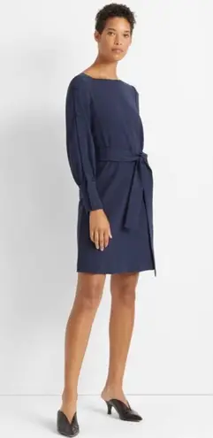 Club Monaco Button Sleeve Dress Robe in Navy/ Bleu Marine Size 2, New w/Tag $269