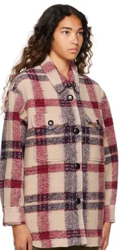 Isabel Marant Étoile Harveli Plaid Oversized Shacket Size 34 FR 2-4 US Small