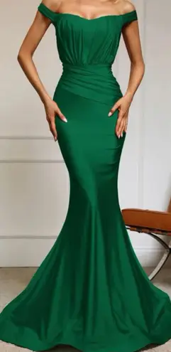 Boutique Dark Green Mermaid Prom Dress 