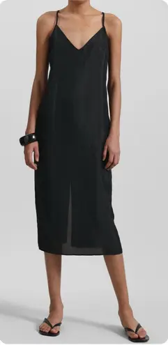 THE FRANKIE SHOP Venice Slip Dress, Black, Small Black