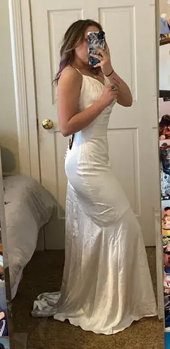 Elliatt White Silk Gown