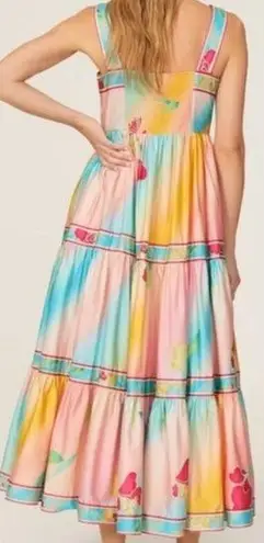 Hunter Bell Rita Dress Multi Flower Maxi Multicolor Size XS