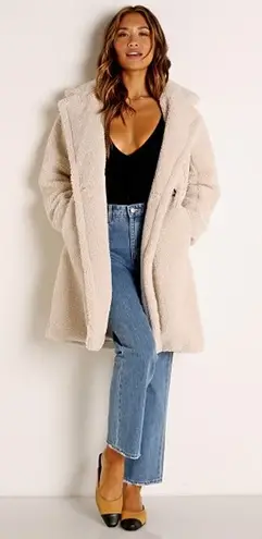 APPARIS Anouck Faux Fur Jacket Ivory Sz M Size M