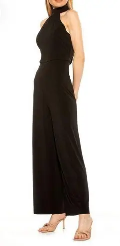 Alexia Admor Meghan Halterneck Wide Leg Crepe
Jumpsuit Black size 10