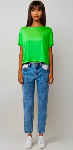Comfy And Ready Crop Tee In Neon Size Medium