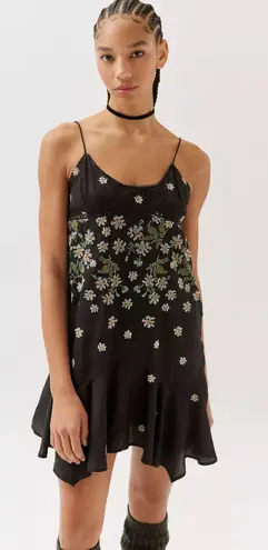 Urban Outfitters Sienna Floral Embroidered Mini Dress NWT Size S