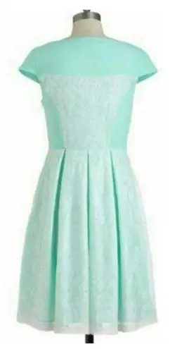 Anthropologie NEW Eva Franco Dinner Mint Matte Sequin Fit & Flare Dress Size 8 Pinup