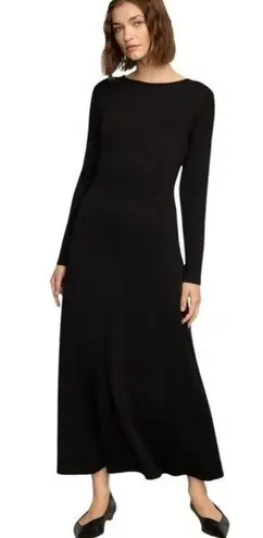 Modern Citizen Chloe Reversible A-Line Jersey Midi Dress Black Size S