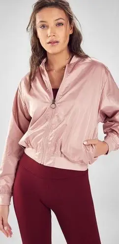 Fabletics NWT  Eva Reversible Bomber Jacket Size L thumbnail 1