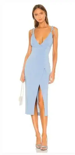 Camila Coelho Aaliyah Midi Dress in Periwinkle Blue XXS