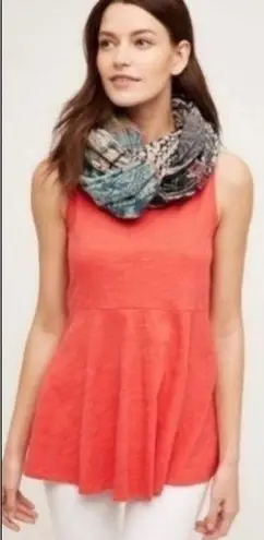 Deletta Anthropologie Mock Neck Peplum Style Blouse