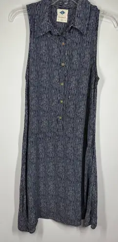 Wild Blue X Sadie Robertson blue white striped dress size medium 