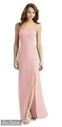 Pretty New Dessy Collection Thread Stella Luxe Chiffon Bridesmaid Gown! Pink Size undefined