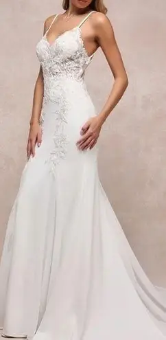 NWT Vision of Romance White Sheer Mesh Embroidered Sequin Maxi Dress Size XL