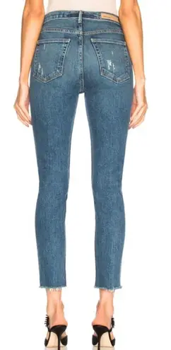 GRLFRND GrIfrnd Karolina High Rise Skinny Raw Hem Jeans Sixpence size 27