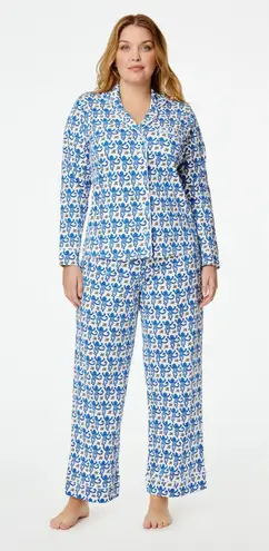 Roller Rabbit Monkey Long Sleeve Polo Pajamas