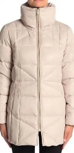 Cole Haan NEW  Sateen Puffer Down Jacket Tan