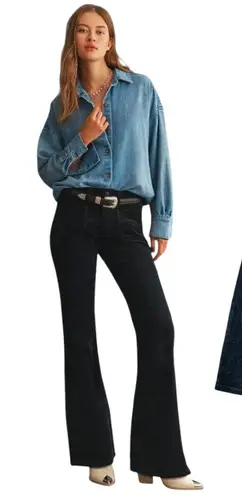 Pilcro The Icon Corduroy Flare Mid-Rise Jeans SIZE 30"