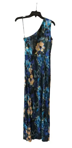 Dress the Population Bella Floral Gown Cobalt Multi Small