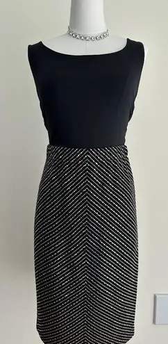 St. John Evening Skirt Womens 2 Pencil Sequin Chevron Pailette Santana Knit