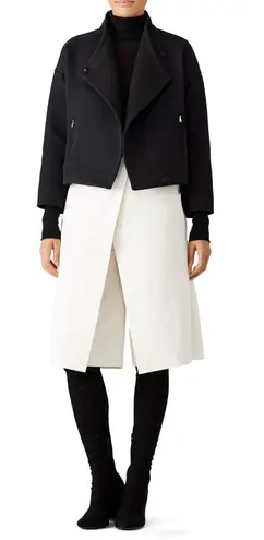 Elizabeth and James women’s Kellan collar black biker jacket size small S