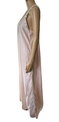 Petra Fashions Vintage 80s Pink Elegant Lingerie Intimates Peignoir Slip Dress