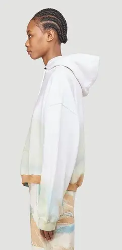 Collina Strada x Charlie Engman brush strokes tie dye wave hem hoodie sweater size XS