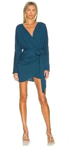 L'Academie  The Lorriana Mini Dress in Navy Blue