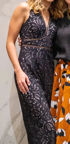 Lulus Black Lace Jumpsuit