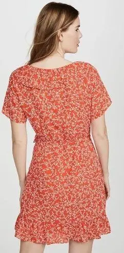 New! Cupcakes and Cashmere Women's Kiley CDC Wrap Dress with Ruffles Red Size L