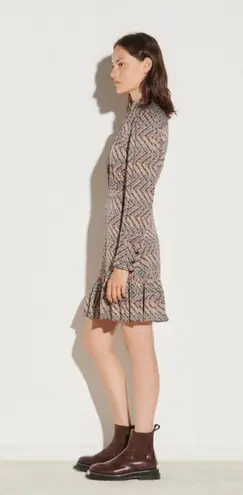 Sandro ππ Logo Printed Satin Mini Dress 36 EU NWT *Altered/Shortened*
